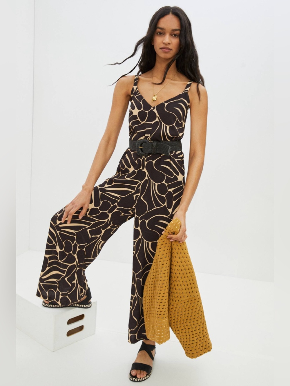 Anthropologie dRA Jellybean Wide-Leg Jumpsuit